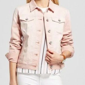 Merona Pink Stretch Denim Jacket